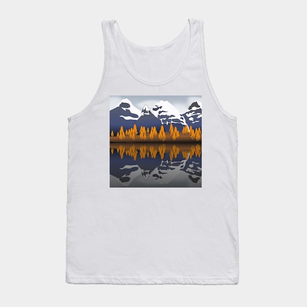 Mountain behind the lake Tank Top by Hygra Creative